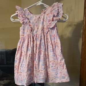 Tucker + Tate Pink and Blue Ruffle Dress